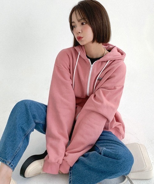 パーカー A'GEM/9 × .kom「muah muah/ムーアムーア」MUAH SIGNATURE WAPPEN HOOD ZIPUP/シグネチャ パーカー A'GEM/9 × .kom「muah muah/ムーアムーア」MUAH