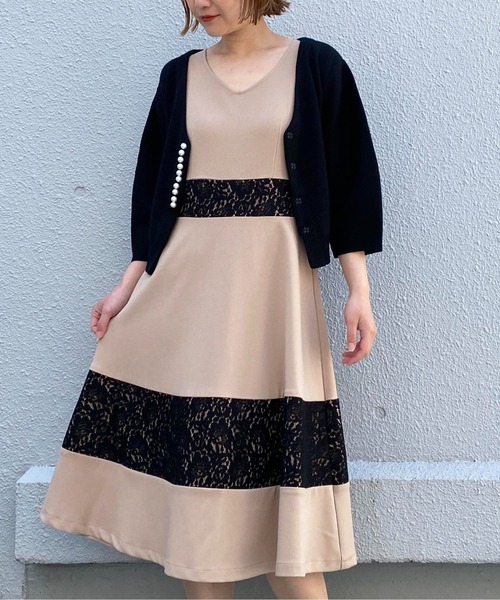 偉大な ワンピース 配色切り替えワンピース 保障できる Teslaimagem Com Br