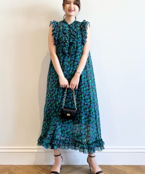 LOULOU WILLOUGHBY 23SS レースポプリンワンピース 1 LOULOU WILLOUGHBY ワンピース 【LOULOU WILLOUGHBY】リーフ