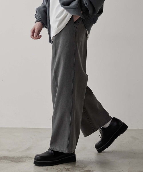 CLEL(クレイル) ジーンズ 「CLEL」Denim Tuck Wide Center Press CLEL(クレイル) ジーンズ 「CLEL」Denim Tuck Wide Center Press