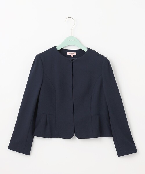 (未使用新品) TOCCA(LUCE) ノーカラージャケット　サイズ② TOCCA ジャケット ノーカラージャケット LUCE レディース