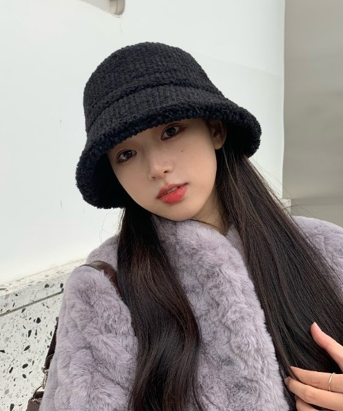 LACーVERT 帽子 ハット もこもこバケットハット レディース : ZOZOTOWN