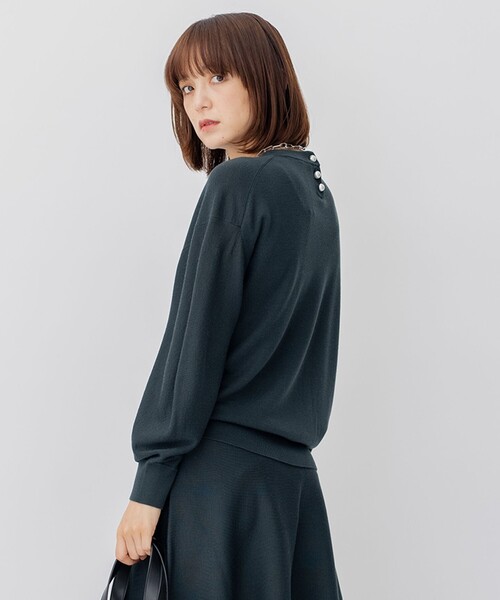 23区 - 23区 S ウールブレンド バック パール ニット サイズ32 ブラック系 23区 ニット ウールブレンド バック パール : ZOZOTOWN Yahoo!店