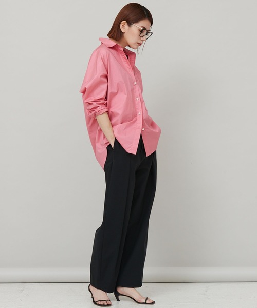 パンツ スラックス Curensology(カレンソロジー)/コットンダブルクロスパンツ Curensology カレンソロジー