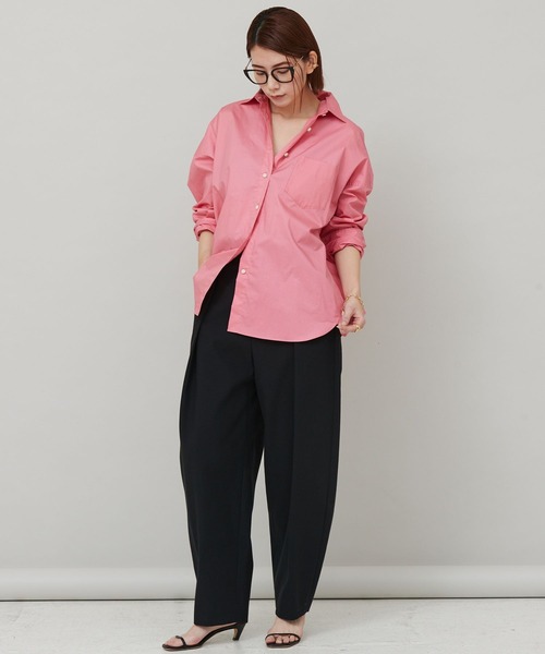 パンツ スラックス Curensology(カレンソロジー)/コットンダブルクロスパンツ Curensology カレンソロジー