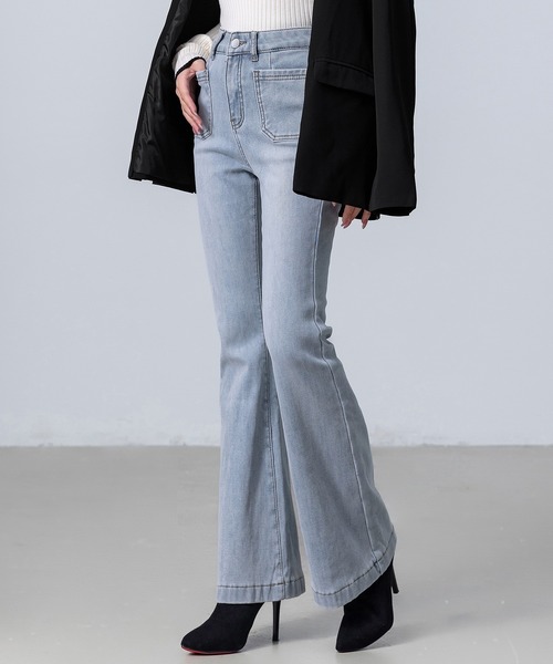 DAY CLOSET ジーンズ デニム デニムパンツ 「吸湿発熱/裏起毛/大きい