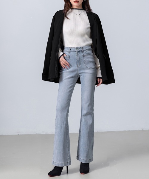 DAY CLOSET ジーンズ デニム デニムパンツ 「吸湿発熱/裏起毛/大きい