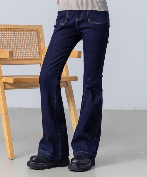 DAY CLOSET ジーンズ デニム デニムパンツ 「吸湿発熱/裏起毛/大きい