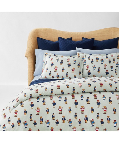 ラルフローレンのベットシーツ Polo Ralph Lauren Home ベア ストライプ シーツセット シングル