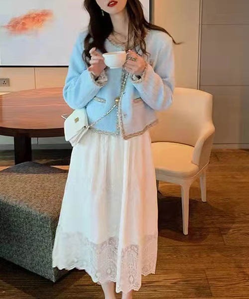 タグ付未使用♡エムズグレイシー レディシックドレス ワンピース 袖レース リボン 楽天市場】レース ワンピース（ブランドエムズグレイシー）の通販