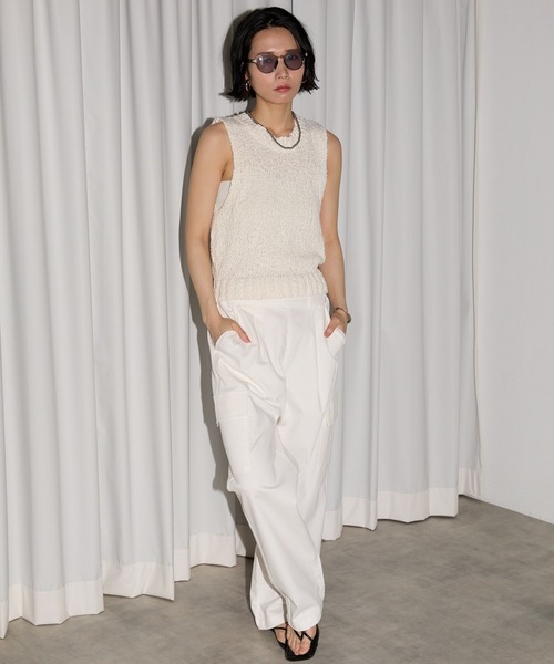 美品 2024春夏 パラスパレス ぽこぽこニットベスト ゆったり 美品 2024春夏 パラスパレス ぽこぽこニットベスト ゆったり