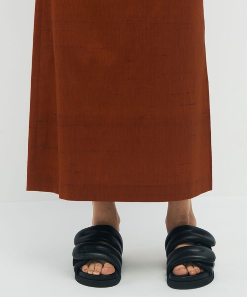CABaN スカート シルクネップストレッチ ロングスカート