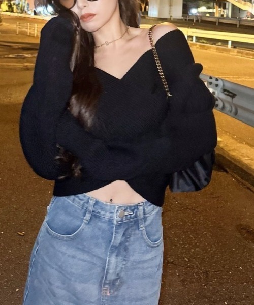 Ada. ニット セーター 1枚でキマる大人かわいい。クロス