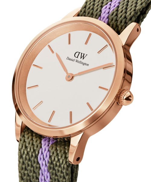 Daniel Wellington 腕時計 Iconic 28mm Green Nato DW00100680 Daniel Wellington 腕時計 ICONIC NATO GREEN/PURPLE 28MM