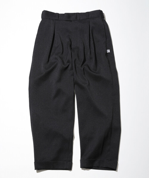 CAHLUMN チノパンTC Twill 1 Tuck Pants L カウラム CAHLUMN（カウラム） ワイドパンツ スラックス Polyester 1 Tuck