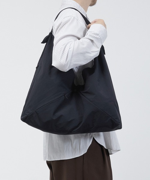トートバッグ SLOW スロウ / span nylon -wrap bag S スパンナイロン×レザーあずま袋 トートバッグ / 586S112K_20