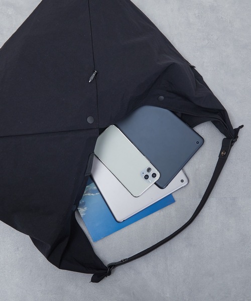 トートバッグ SLOW スロウ / span nylon -wrap bag S スパンナイロン×レザーあずま袋 トートバッグ / 586S112K_3