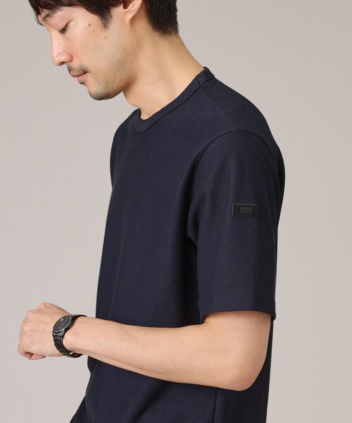 TAKEO KIKUCHI（タケオキクチ） tシャツ 「尾州織/Made in JAPAN