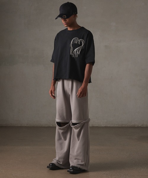 GRANCY ナイロンパンツ　グリーン　グレー GRANCY（グランシー）の「【GRANCY】Button Layered Design