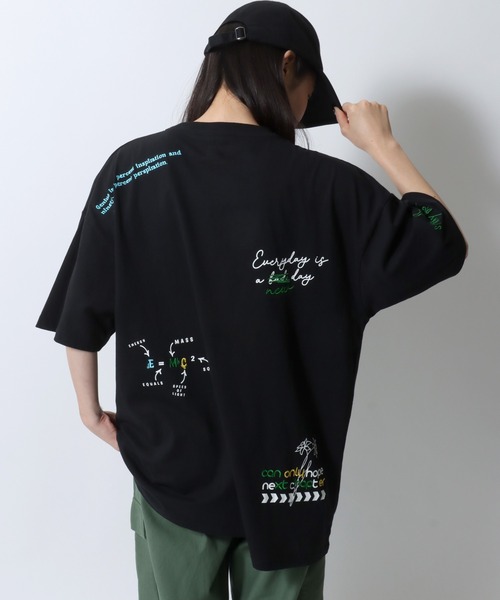 HEROMPRESTOM ブラック プリント 刺繍 半袖 Tシャツ Hatsunex Summer Tシャツ（ブラック） | HATSUNEXオフィシャルストア