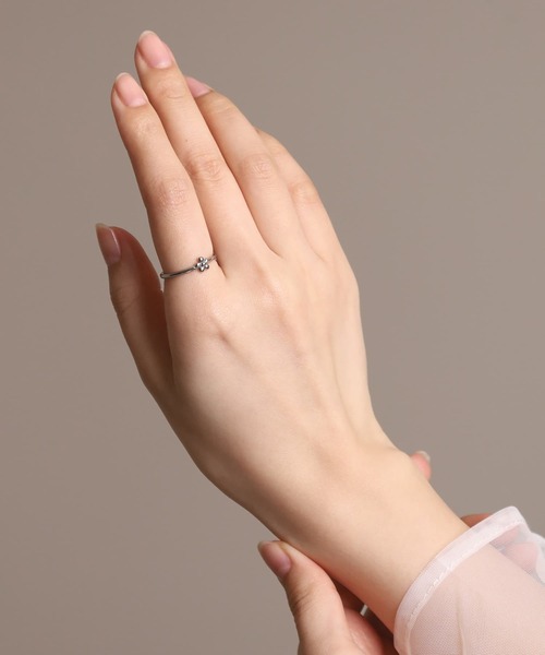 LHME 指輪 リング 「WEB限定」“Moment”プチフラワーリング/サージカル