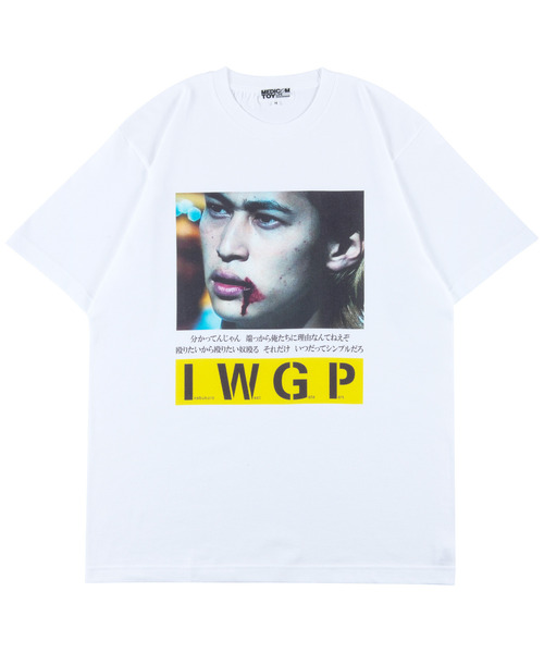 MEDICOM TOY IWGP ホワイト Tシャツ Sサイズ MEDICOM TOY LIFE ENTERTAINMENT tシャツ MLE×I.W.G.P.PHOTO MESSAGE
