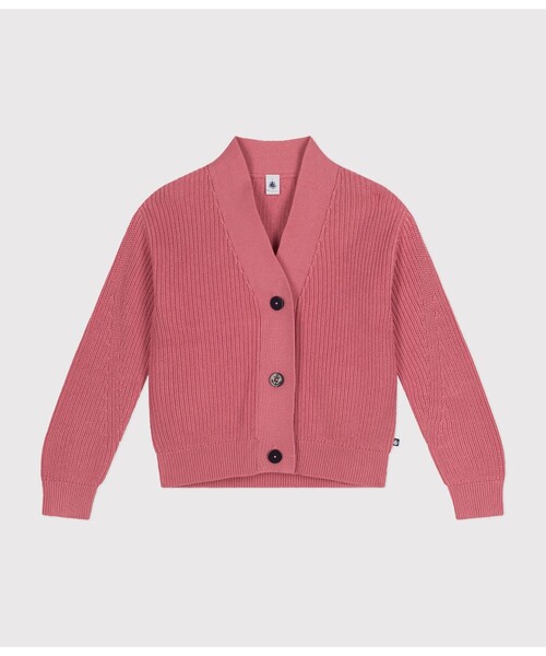 【未使用品】プチバトー　レディース　ニットカーディガン PETIT BATEAU（プチバトー） カーディガン コットンニットカーディガン