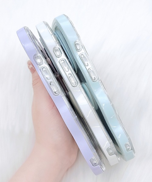 スマホケース ウエーブライン 3D ハート クリア iPhone ケース | Lace Ladies | 18