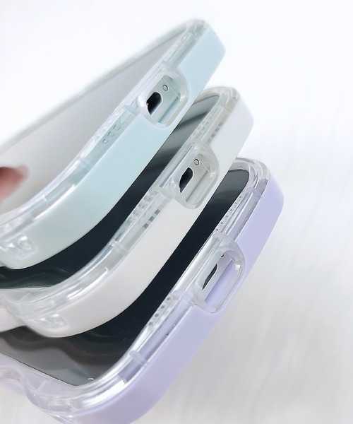 スマホケース ウエーブライン 3D ハート クリア iPhone ケース | Lace Ladies | 20