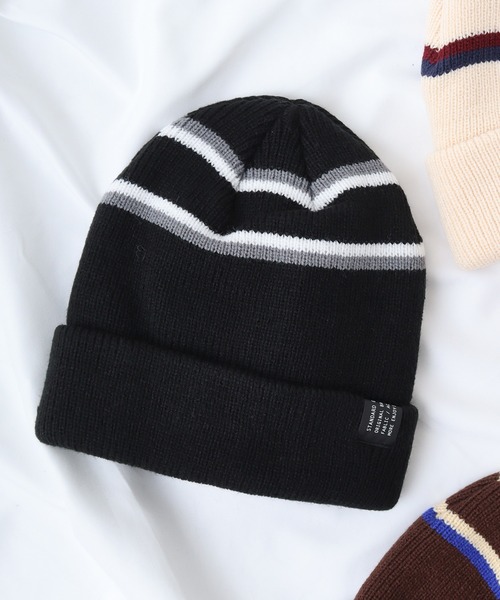 TESTIFY ニット帽 ニットキャップ ボーダーラインワッチ メンズ