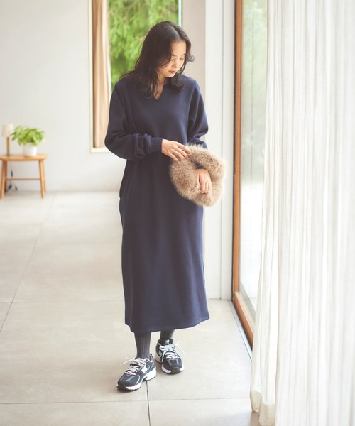 KOBE LETTUCE（神戸レタス） ワンピース 「 ぬく盛り 」 選べる丈