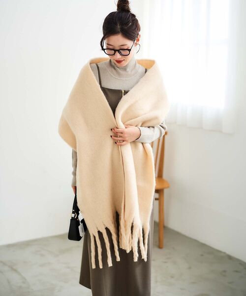 le.coeur blanc ストール マフラー Fluffyストール レディース