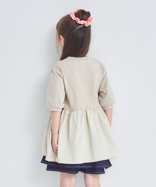 tシャツ 「リンクコーデ」ドッキングボリューム袖トップス キッズ 子供服 女の子 | pairmanon | 16