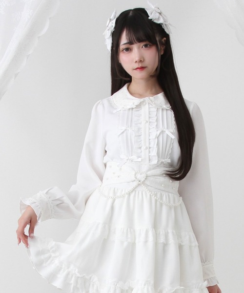 専用♡リラ襟ビジュー総レースブラウス ビジューブローチレースブラウス – レディースファッション通販の夢