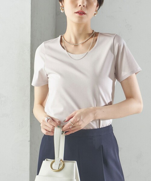 tシャツ 「手洗い可能」SORONA(R) クルーネック TEE レディース