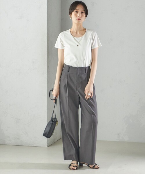 SHIPS for women / シップスウィメン 〈手洗い可能〉SORONA(R) クルーネック TEE SHIPS tシャツ 「手洗い可能」SORONA(R) クルーネック TEE