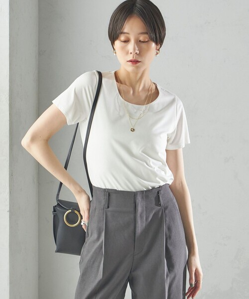 SHIPS tシャツ 「手洗い可能」SORONA(R) クルーネック TEE
