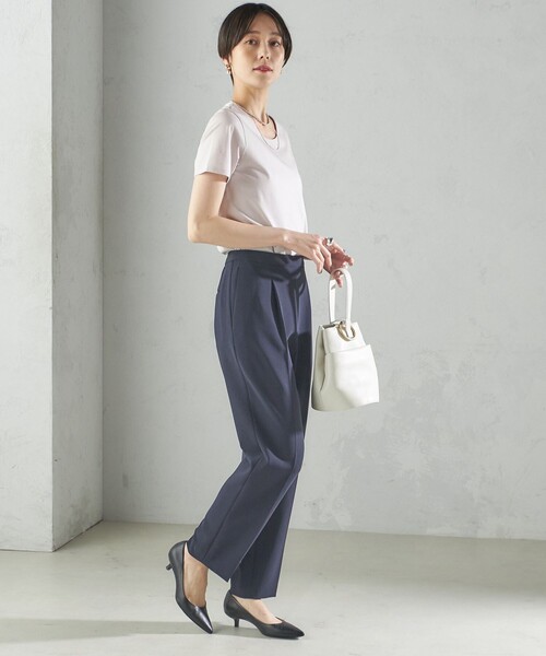 SHIPS for women / シップスウィメン 〈手洗い可能〉SORONA(R) クルーネック TEE SHIPS tシャツ 「手洗い可能」SORONA(R) クルーネック TEE