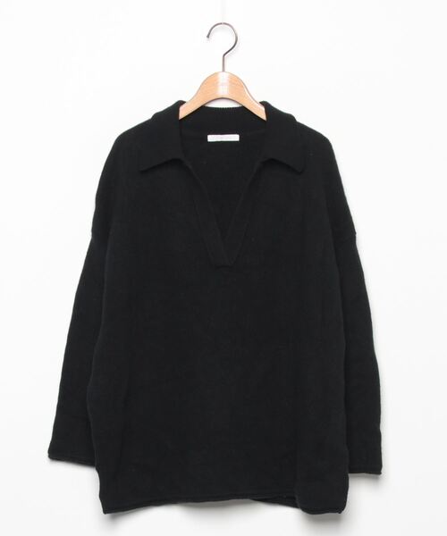 plage（プラージュ） Vネックニット FREE ブラック レディース