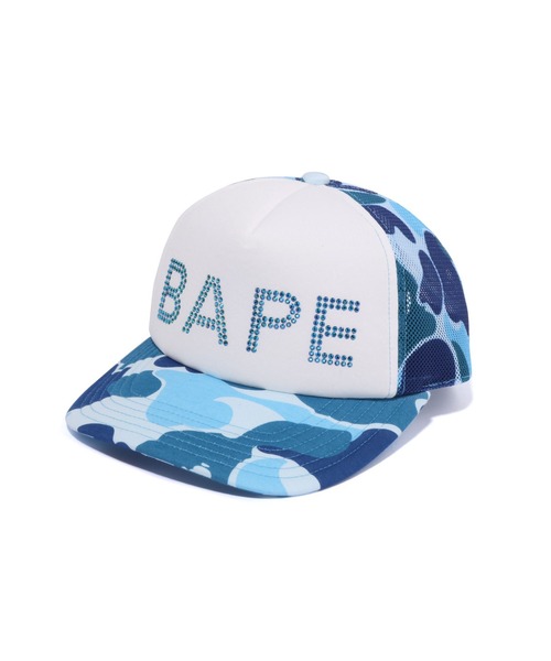 帽子 A BAITHINGAPE A BATHING APE キャップ 帽子 ABC CAMO CRYSTAL STONE MESH CAP
