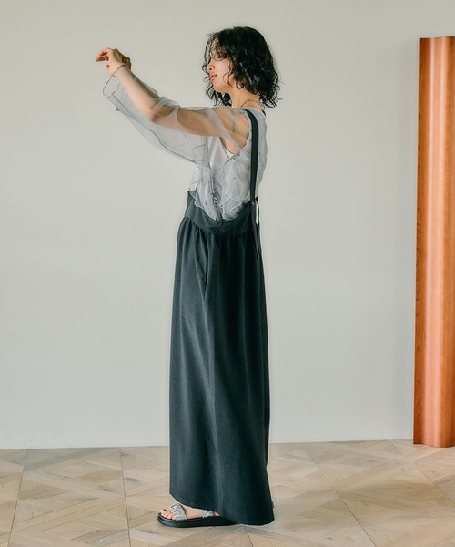 ウェア naicha3316 LEPSIM tシャツ チュールレイヤーギャザープルオーバー 311928