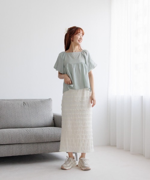 【PREMIUM】【最高級★LUXURY STYLE】【全2色】フラワーフリルミニスカート　ピンク ブルー S/M【flower-e042129sk】( mja )(230517) エムズエキサイト ems excite 花柄フリルJK＆SKセット （P/BLU