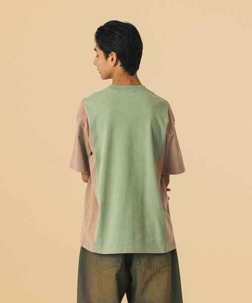 売切れ前に XLARGE PANELED S/S TEE 生地の切り替えがアクセント XLARGE tシャツ PANELED S/S TEE メンズ レディース : ZOZOTOWN