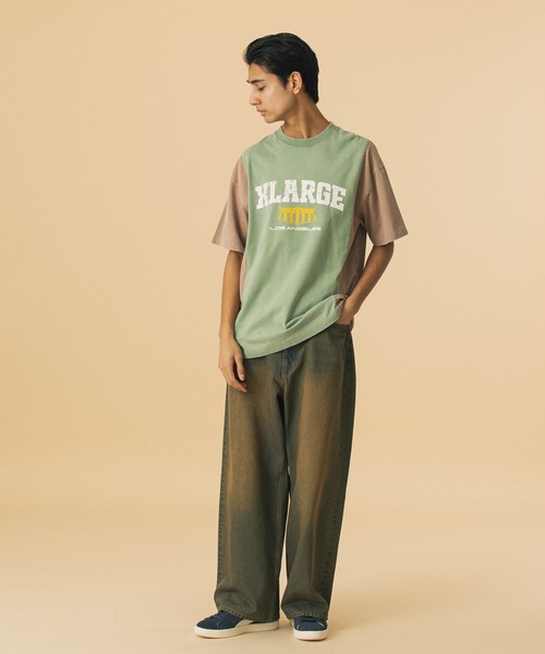 XLARGE tシャツ PANELED S/S TEE メンズ レディース : ZOZOTOWN