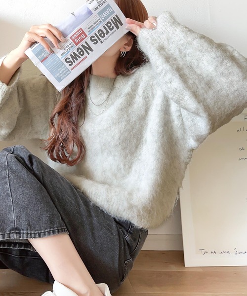 「classicalelf」 長袖ニット X-LARGE ブルー レディース_画像2