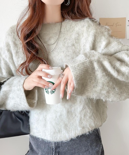 「classicalelf」 長袖ニット X-LARGE ブルー レディース_画像3