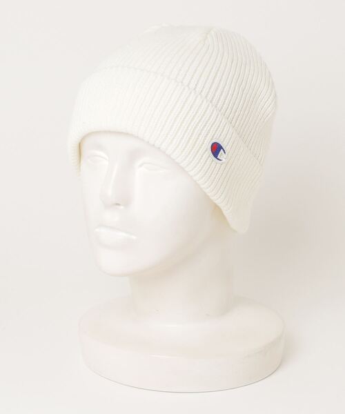 Champion（チャンピオン） ワンポイントニットキャップ - ホワイト
