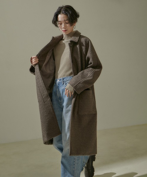 お正月セール！SALON adam et rope' コート SALON adam et rope'（サロン アダム エ ロペ） ステンカラーコート