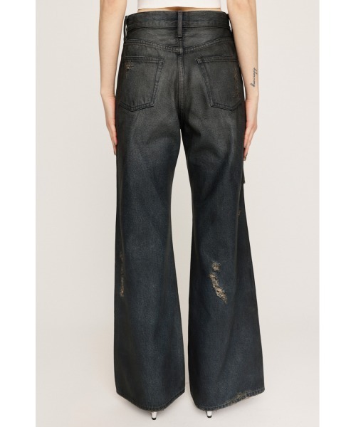 SLY JEANS ダメージフレアデニム SLY ジーンズ デニム デニムパンツ COATING DAMAGE J/W FLARE PT