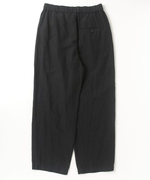 ATON パンツ 「ATON」 COTTON LINEN VOILE TWO TUCKED EASY